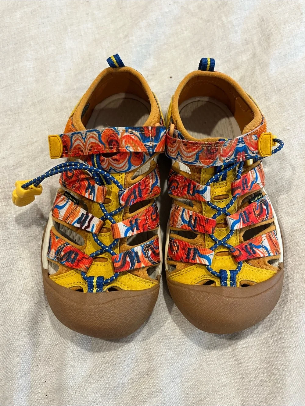 Keen Kids Yellow Multicolor Closed-Toe Outdoor Sandals